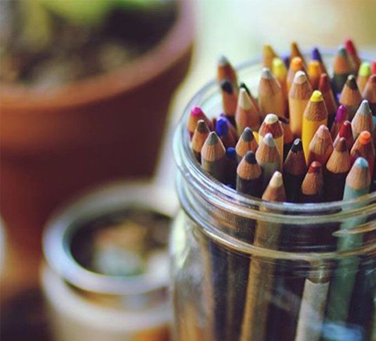 Lápices de colores.